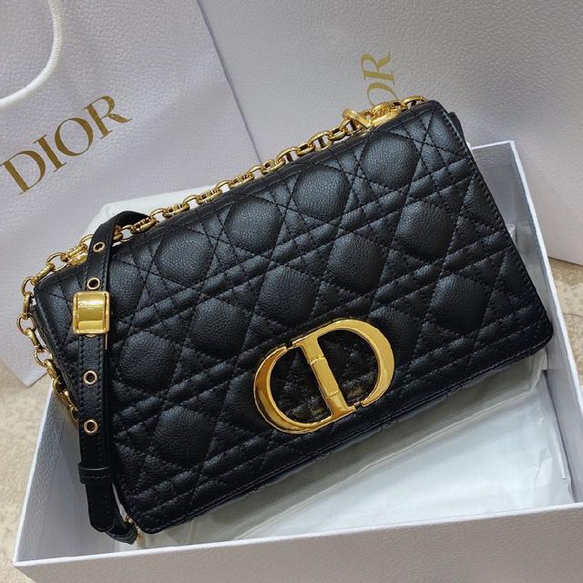 Dior Caro 手袋🖤#小号 迪奥新款链条包⛓️令人惊艳
