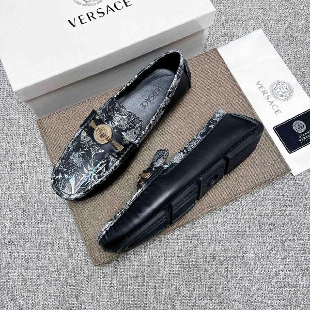 范思哲官网原单商务休闲驾车豆豆鞋，最新元素潮爆全球