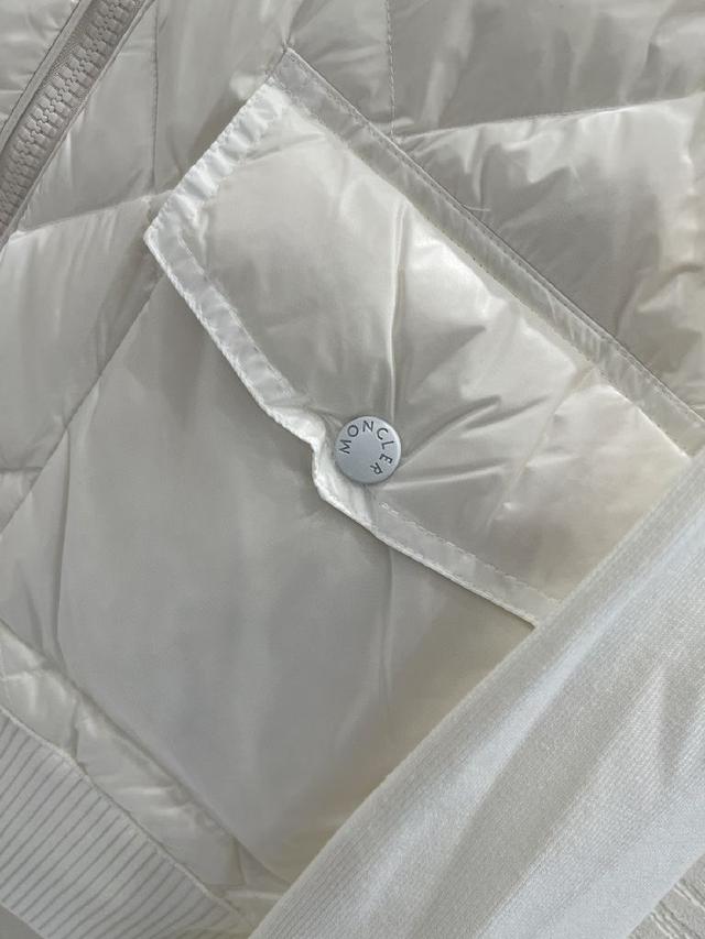2022法蒙代购#MONCLER22年春季新款女式羽绒拼接毛线立领外套