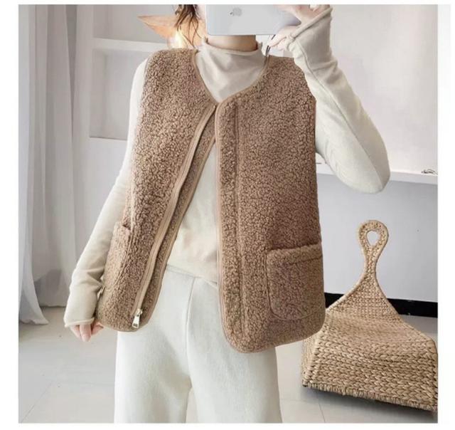 羊羔毛拉鍊背心 #11/02