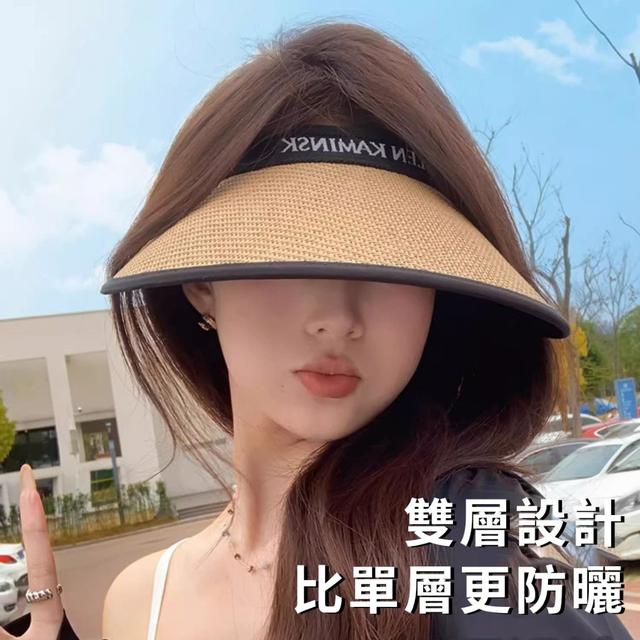 【預購商品】【0612結單】【批發】【第二團】字母空頂編織遮陽帽 260608-17