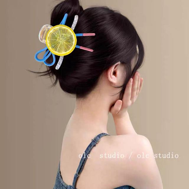 【麓芳工作室🍀愛團購🍀】【現貨區】【批發】檸檬片抓夾2入 260830-13【快速出貨】