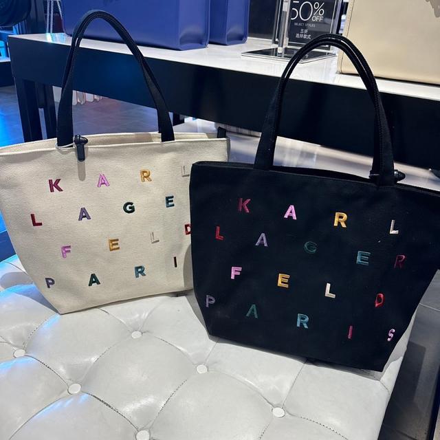 (01/19收單)🇺🇸 美國 Karl Lagerfeld 卡爾厚帆布大托特包