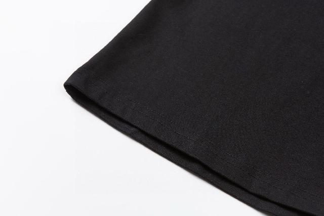 口袋刺绣字母logo圆领短袖，高克重原版洗水面料，洗水