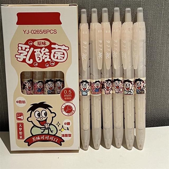 【預購】【1206結單】【批發】養樂多乳酸菌速乾中性筆6支*2組 G2355