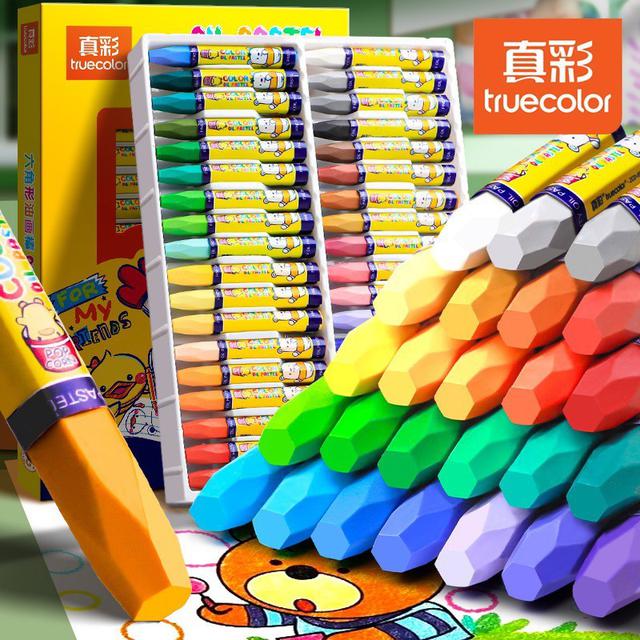 兒童48色六角筆桿無毒蠟筆(預購)