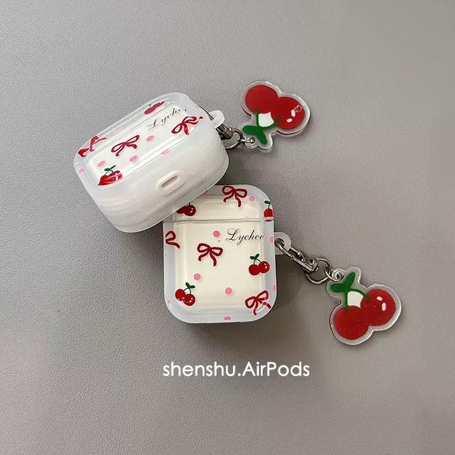 可愛櫻桃蝴蝶結AirPods耳機殼(預購)
