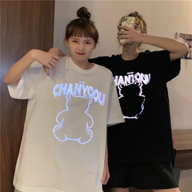 【預購】熱銷!發光熊短袖閨蜜上衣