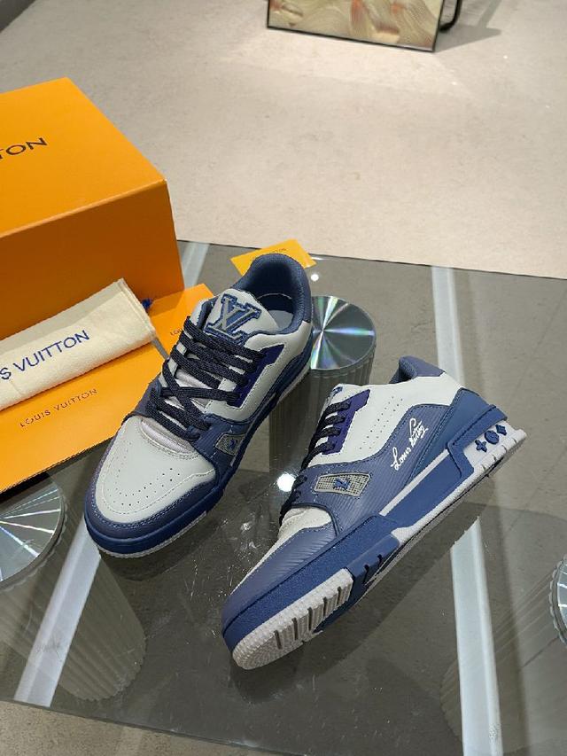 Louis Vuitton LV 情侣款️ 2022复古篮球运动鞋