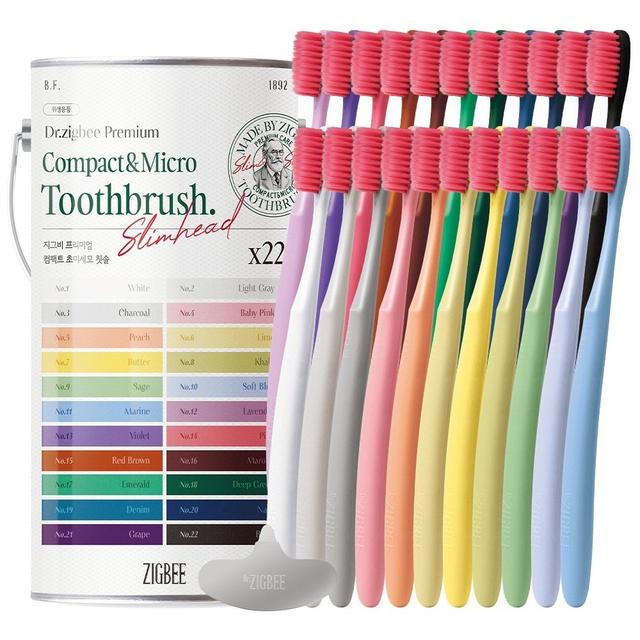 預購 韓國｜ZIGBEE 2.5mm 超細小油漆桶牙刷 22支-4/1號中午12點結單