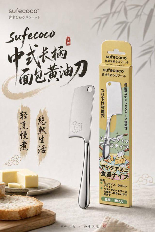 預購 sufecoco 中式長柄多功能奶油刀【一組2把】-9/9號中午12點結單