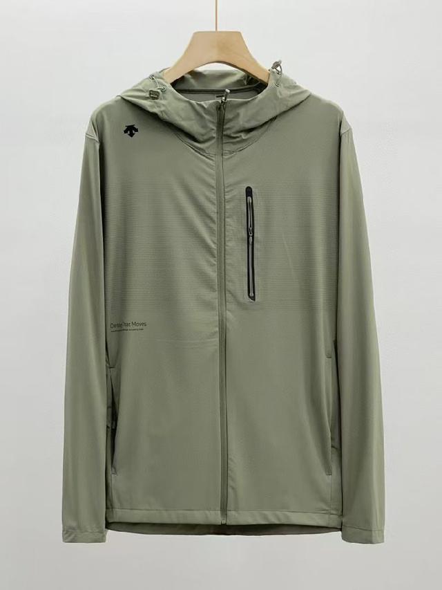 迪桑特/DESCENTE男士户外冰丝凉感连帽防晒皮肤衣