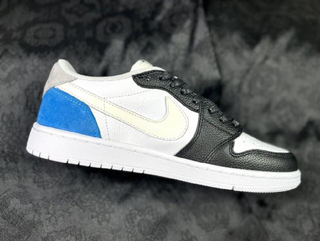 Rare Customized Air Jordan 1 TS低帮倒勾联名 大学蓝