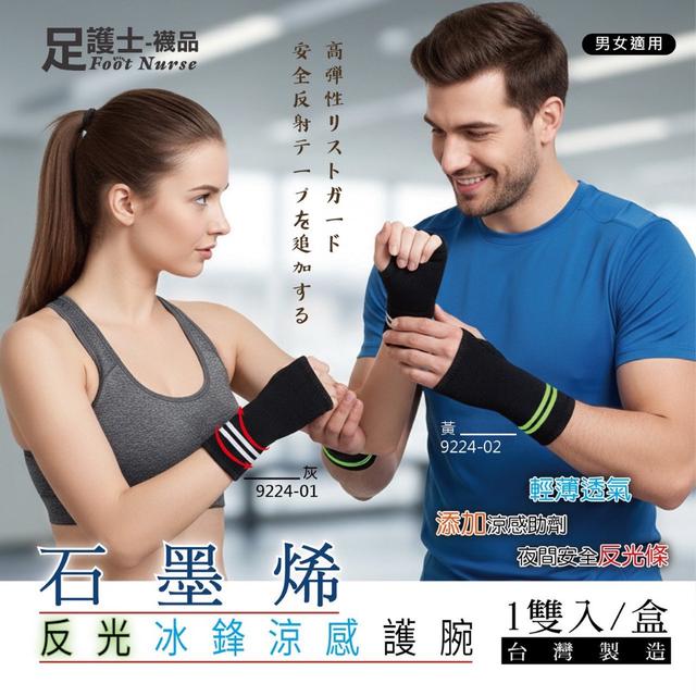 預購 🇯🇵外銷日本🇯🇵石墨烯反光冰鋒涼感護腕(一雙/盒)-3/11號中午12點結單