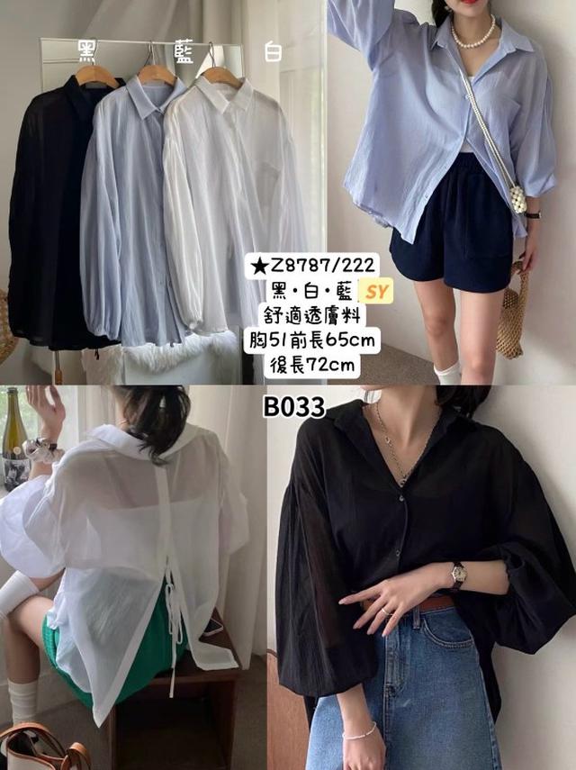 【預購商品】【0827結單】【批發】舒適透膚上衣 Z8787