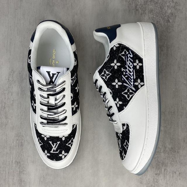 Louis Vuitton 23ss Rivoli 运动鞋为柔软牛皮革压印经典