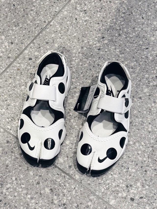 Nike Air Rift Polka Dot 波點 忍者 分趾鞋 黑白色#05/16