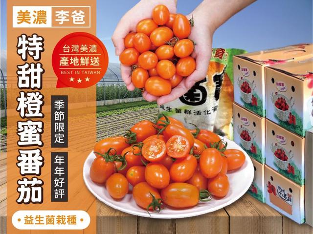 💗【美濃李爸特甜橙蜜番茄】年後出貨檔💗5斤🚚6盒倍數免運(不散出)