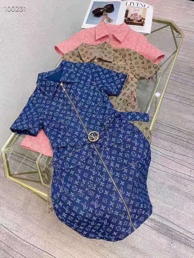 lv爆款牛仔连衣裙
