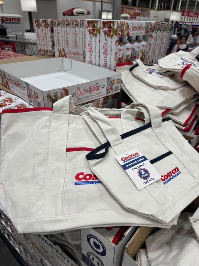 美國🇺🇸 Costco 好市多經典LOGO帆布托特包