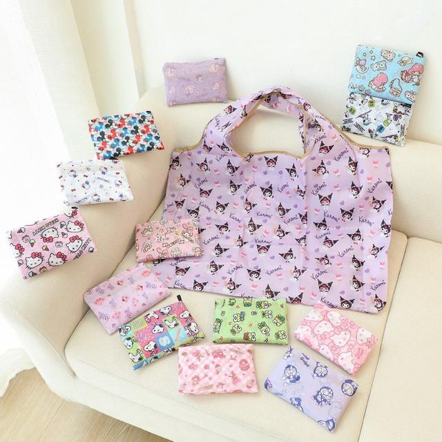 卡通便攜大容量可折疊防水環保購物袋(預購)