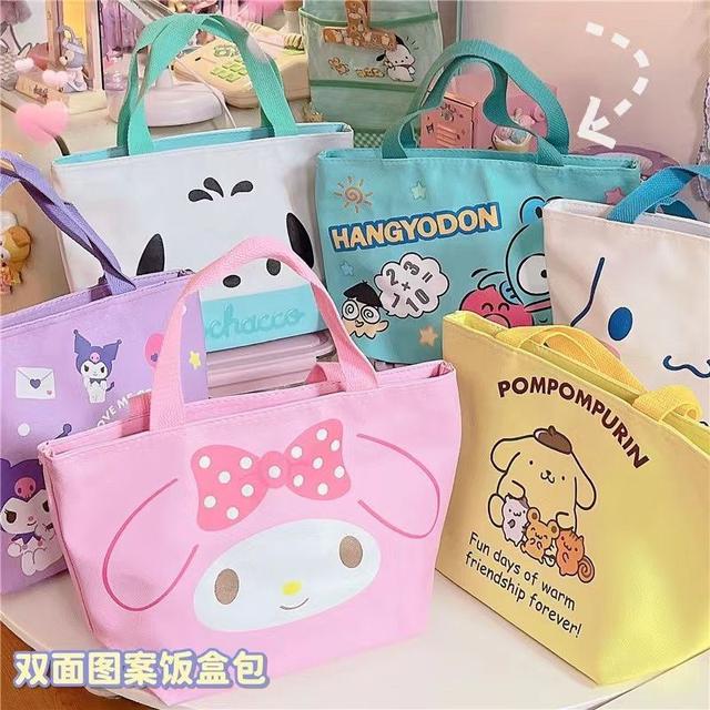 新款三麗鷗加厚雙面圖案飯盒袋(預購)