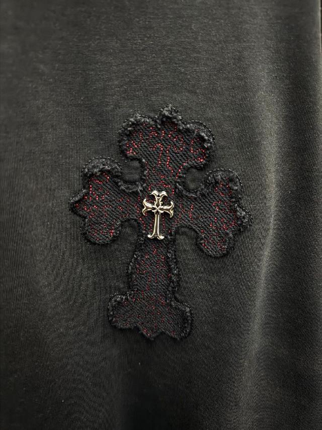 专柜美式洗水贴布刺绣情侣短袖