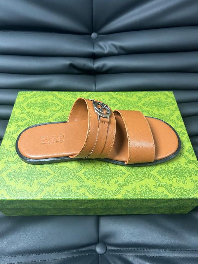 2024Gucci 古奇 夏季新款 双G 老花 夹脚 一字拖 交叉凉鞋 厚底