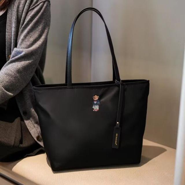 新款簡約小熊刺繡手提托特包(預購)