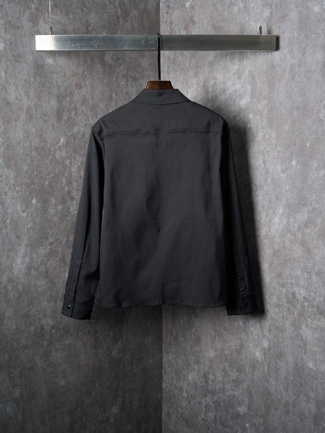 面料:定染赛洛纺12支*12支竹节牛仔面料 人工马骝 成衣洗褪 定制三角标