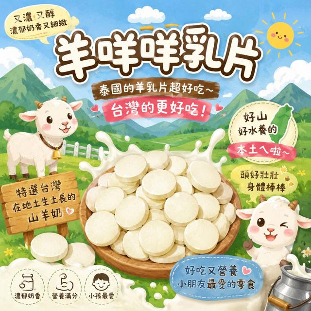 【預購商品】【0717結單】【批發】羊咩咩乳片 260715-15
