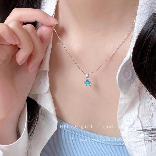 【長期團2025】【預購商品】【批發】韓系氣質星星鑲鑽鎖骨項鍊 86310