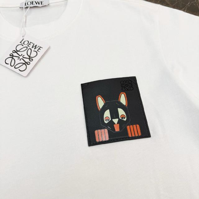 GOOD珍珠字母刺绣短袖T恤 面料:32支双纱280克高克重