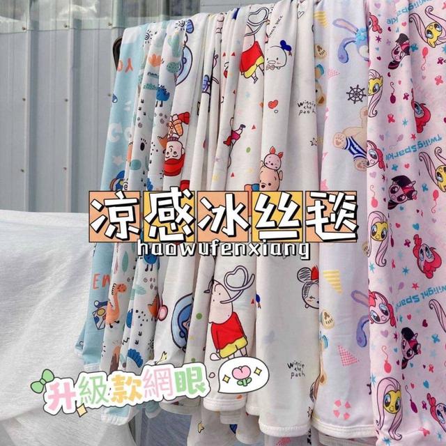 【預購商品】【0508結單】【批發】升級款-卡通網眼涼感冰絲毯 240504-20