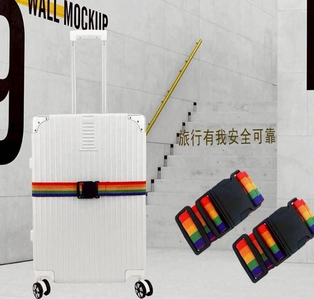 〔現貨〕HUE-不怕拿錯加固行李箱綁带×4個/組 CJS431