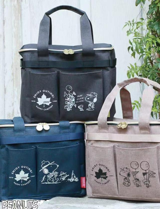 日本 BOOK附錄款 史努比手提多功能便當包野餐包便盒袋