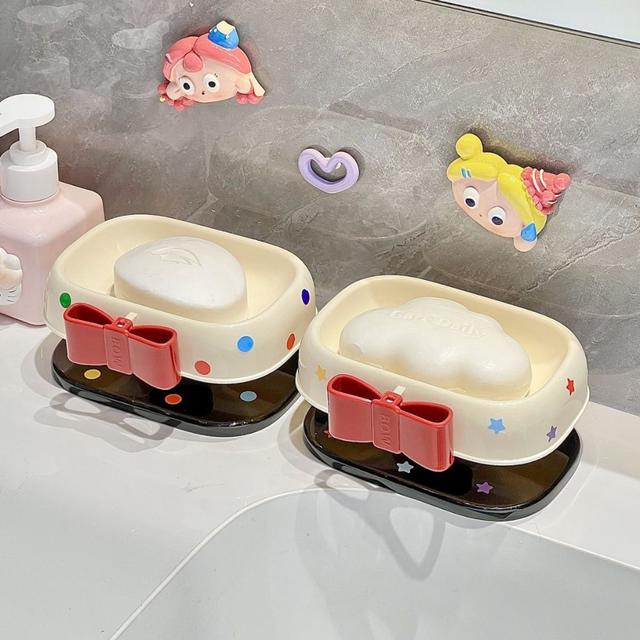 ins高顏值蝴蝶結瀝水香皂盒*(預購)