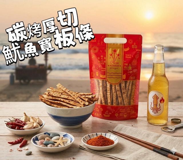 【預購商品】【0619結單】【批發】炭烤厚切魷魚寬板條150g 260617-25