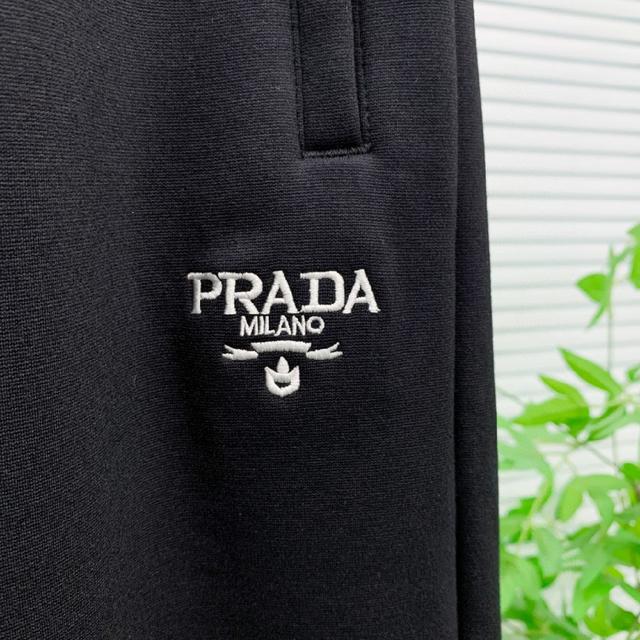 新品】新款休闲裤卫裤，裤身上刺绣标志性品牌标识