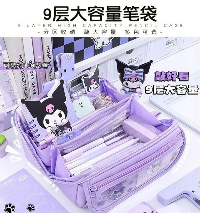 【預購商品】【0904結單】【批發】卡通9層大容量筆袋 250901-12