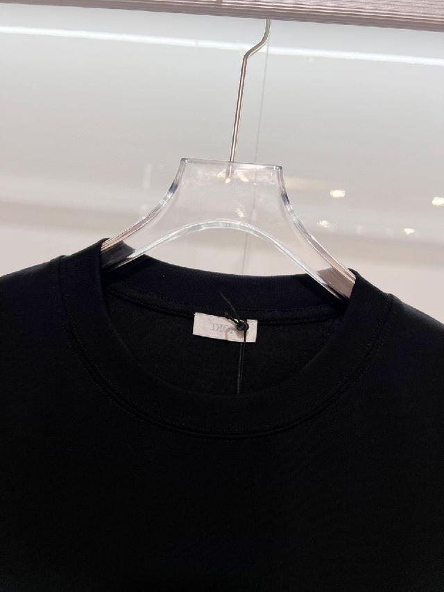 经典TB格纹刺绣字母logo 男女同款 短袖t恤 ·定制320克重100％双纱