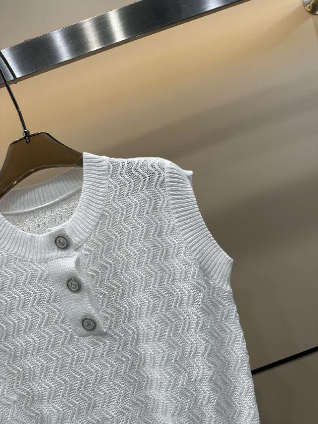 miumi·25夏季新款重工款针织吊带连衣裙