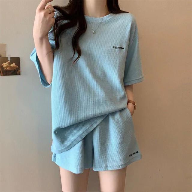 【預購商品】【0622結單】【批發】華夫格寬鬆套裝 260620-18
