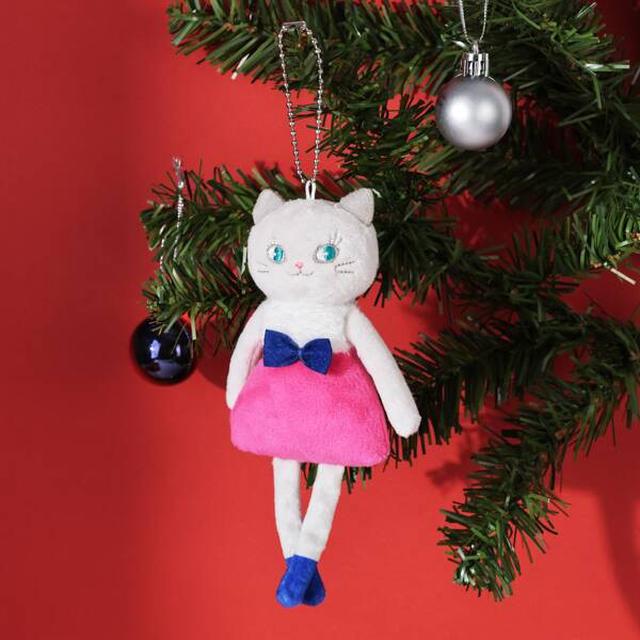 日本 Kaldi 限量 2025 聖誕限定 くたくた貓貓吊飾 1隻