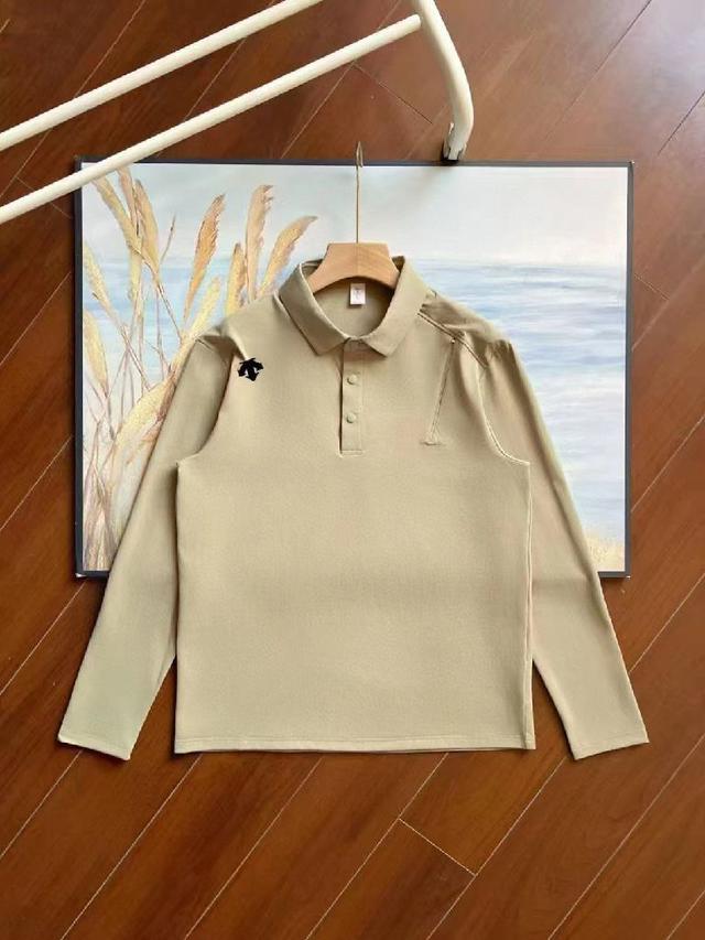 专柜同步Descente/迪桑特经典三色训练服速干薄款打底衫