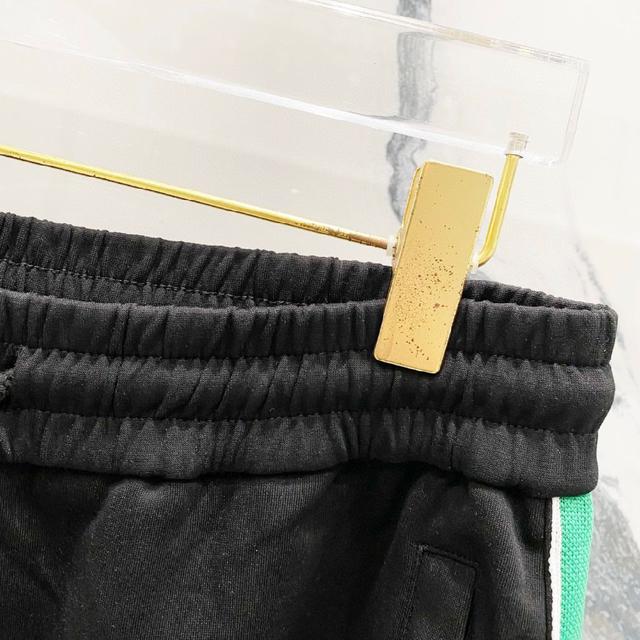 定制提花面料短裤 经典款GG老花满印字母LOGO织带拼