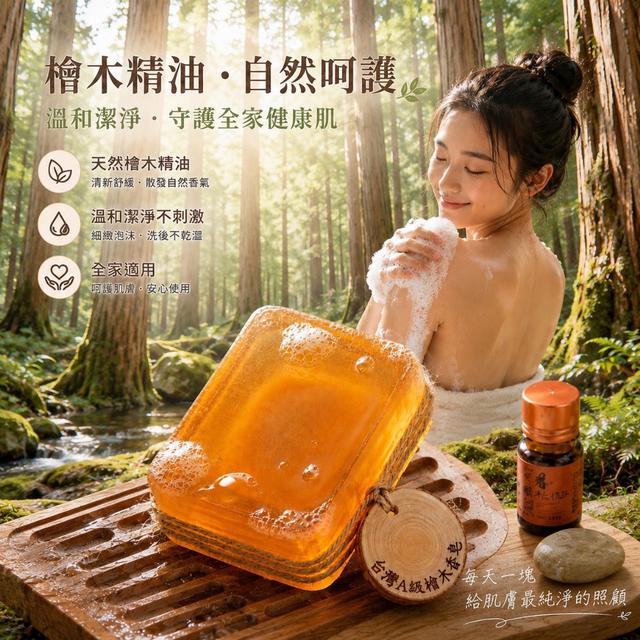 預購 檜木精油手工皂【一組2塊】-10/28號中午12點結單