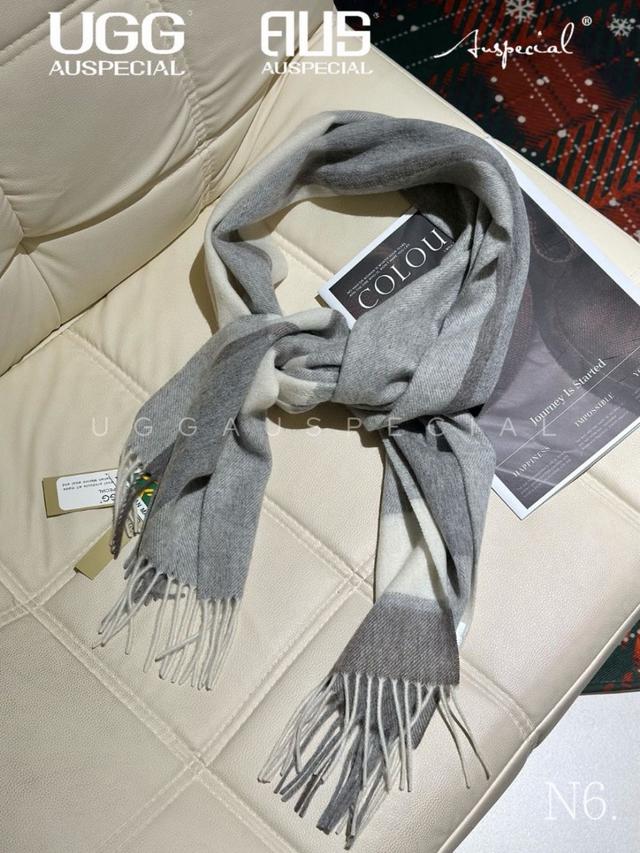 澳洲UGG Auspecial 100% EB系列羊毛暖感圍巾#12/10中午12點