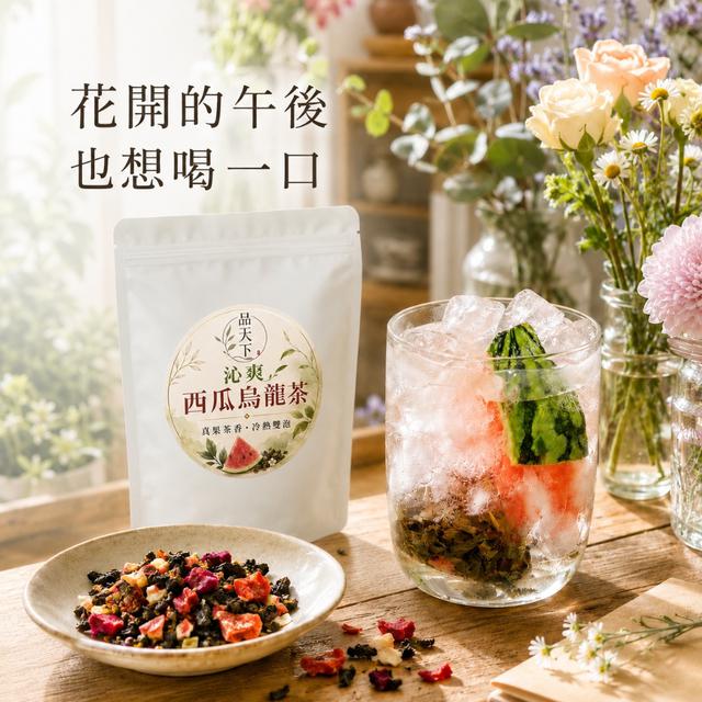 👑品天下 沁爽西瓜烏龍茶5g×20入 -7/28下午3點收單