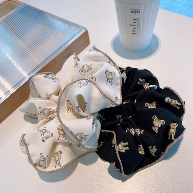 ins韓國東大門新款小熊褶皺髮圈(預購)